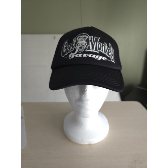 Gas Monkey Garage Adjustable  Trucker Hat Black & White  Baseball Caps - Picture 2 of 11